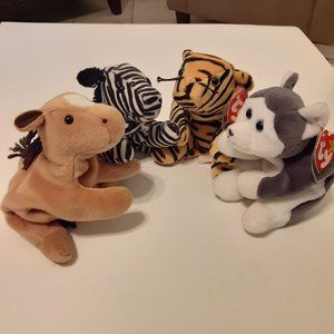 Bundle of 4 Ty Beanie Babies